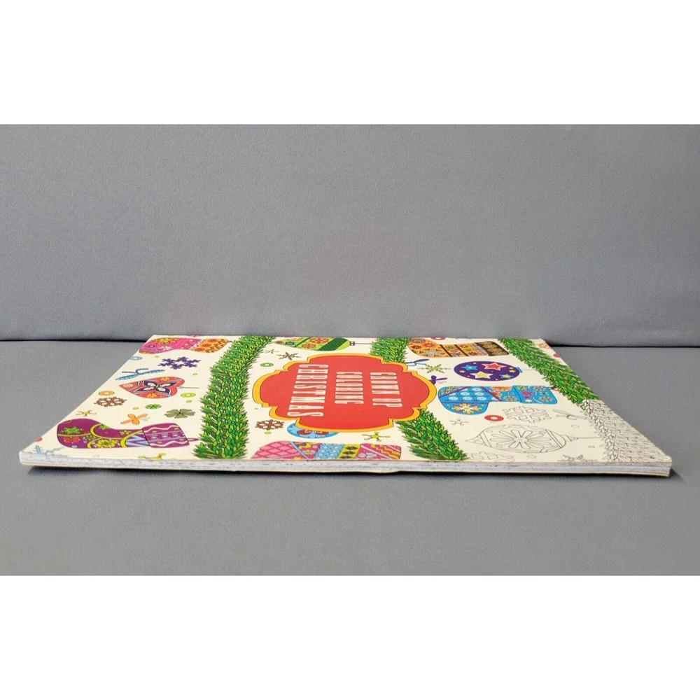 Grown Up Coloring Christmas Book‎ Relaxing Vision Street Craft Art Paperback